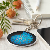 Nautilus-Muschel Schlüsselanhänger (Seite)