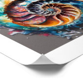 Nautilus Muschel Sea World Poster (Ecke)