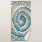 Nautilus Muschel Spirale Form Aquamarin Badehandtuch (Badehandtuch)