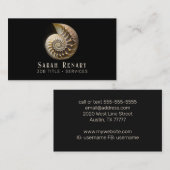 Nautilus-Muschel Visitenkarte (Vorne/Hinten)