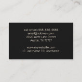 Nautilus-Muschel Visitenkarte (Rückseite)