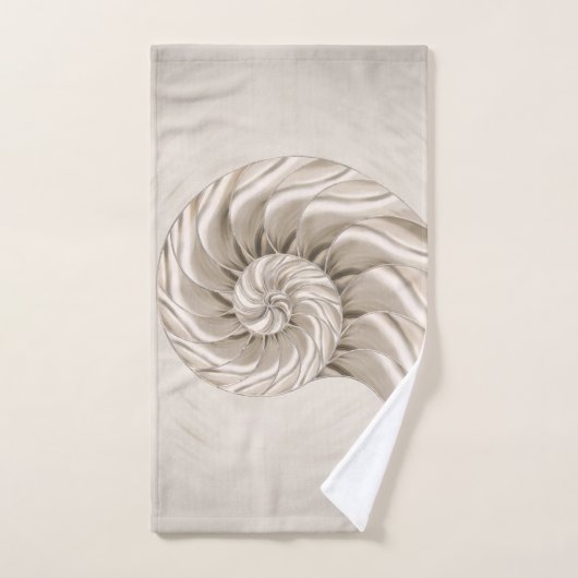 Nautilus-Muschel Zeichnend Badhandtuch Set (Handtuch)