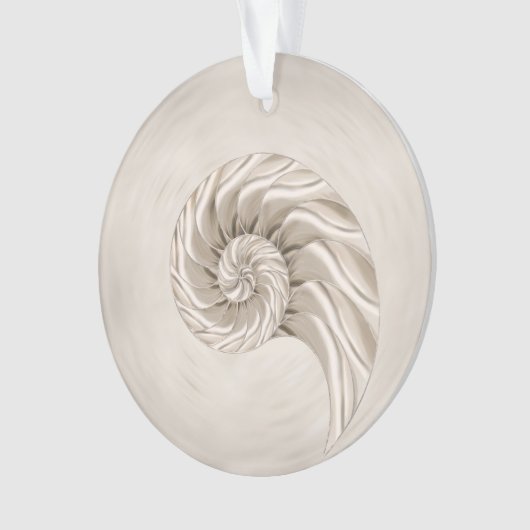 Nautilus-Muschel Zeichnend Ornament (Vorderseite)