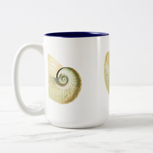 Nautilus-Muschel Zweifarbige Tasse (Links)