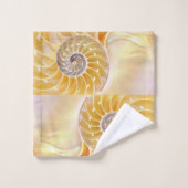 Nautilus Muschelbadehandtuch-Set Badhandtuch Set (Waschlappen)