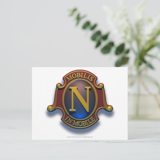 Nautilus N Shield von David McCamant Postkarte (Stehend Vorderseite)