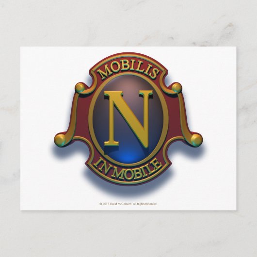 Nautilus N Shield von David McCamant Postkarte (Vorderseite)