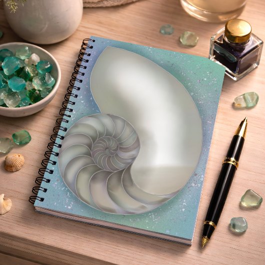 Nautilus Perlmutt Notizblock