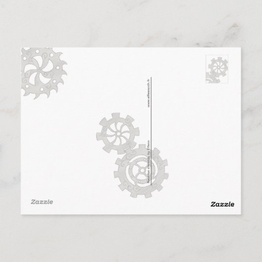 Nautilus-Raumschiff Postkarte (Rückseite)