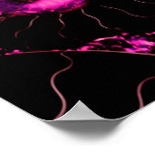 Nautilus-rosa-Muschel, ängstliche Geometrie Poster (Ecke)