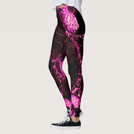 Nautilus rosa Muschel Leggings (Links)
