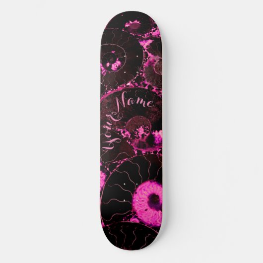 Nautilus rosa Muschel Skateboard (Vorderseite)