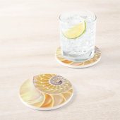 Nautilus Sandstone Untersetzer (Seite)