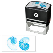 NAUTILUS SEASHELL BRIEFMARKE PERMASTEMPEL (Beispiel)