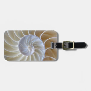 Nautilus Seashell   Goldene Spirale Gepäckanhänger