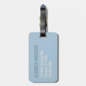 Nautilus Seashell | Goldene Spirale Gepäckanhänger (Rückseite vertikal)