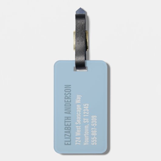 Nautilus Seashell | Goldene Spirale Gepäckanhänger (Rückseite vertikal)