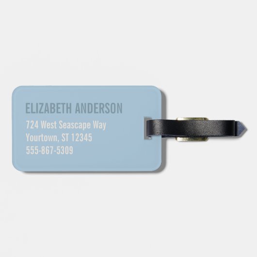 Nautilus Seashell | Goldene Spirale Gepäckanhänger (Rückseite horizontal)