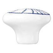 Nautilus Seashell & Starfish Marine Life Custom Keramikknauf (Seitenansicht)