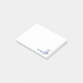 Nautilus Seashell & Starfish Marine Life Custom Post-it Klebezettel (angewinkelt)