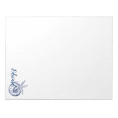 Nautilus Seashell & Starfish Meereslebewesen Notizblock (Vorderseite)