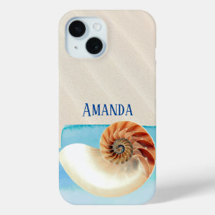Nautilus Seashell und Sand Case-Mate iPhone Hülle