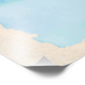 Nautilus Seashell und Sand Fotodruck (Ecke)