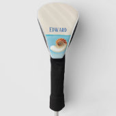 Nautilus Seashell und Sand Golf Headcover (Vorderseite)