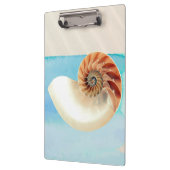 Nautilus Seashell und Sand Klemmbrett (Links)