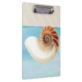 Nautilus Seashell und Sand Klemmbrett (Rechts)