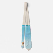 Nautilus Seashell und Sand Krawatte (Rückseite)