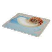 Nautilus Seashell und Sand Schneidebrett (Ecke)