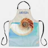 Nautilus Seashell und Sand Schürze (Vorderseite)