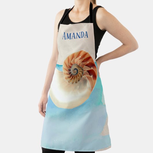 Nautilus Seashell und Sand Schürze (InSitu)
