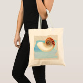 Nautilus Seashell und Sand Tragetasche (Vorderseite (Produkt))
