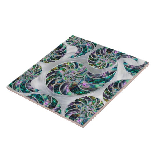 Nautilus Shell Abalone and Pearl Fliese (Seite)