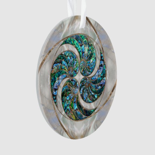 Nautilus Shell - Abalone and Pearl Ornament (Vorderseite)