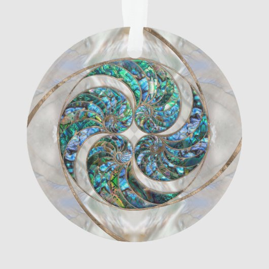 Nautilus Shell - Abalone and Pearl Ornament (Rückseite)