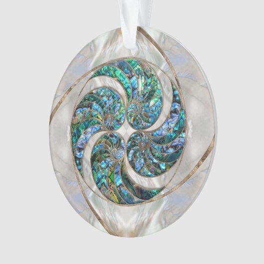 Nautilus Shell - Abalone and Pearl Ornament (Vorderseite)