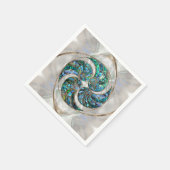 Nautilus Shell - Abalone and Pearl Serviette (Ecke)