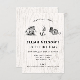 Nautilus Symbols Geburtstag Einladung