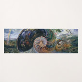 "Nautilus" von Josephine Wall Yoga Mat Yogamatte (Vorderseite (Horizontal))