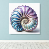 Nautilus - Wrapped Canvas Art Print Leinwanddruck (Insitu (Holzboden))