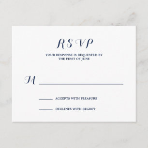 nautisch   Antwort-Karte für Hochzeiten RSVP Karte