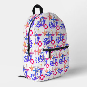 nautisch bedruckter rucksack