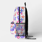 nautisch bedruckter rucksack (Rechts)