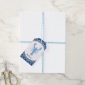 Nautisch Blau Hummer Küste Geschenkanhänger (Mit Garn)