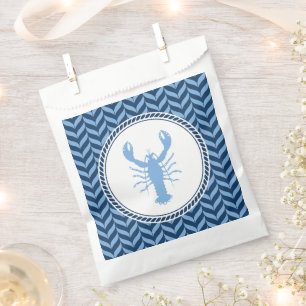 Nautisch blaue Hummer-Küsten-  Geschenktütchen