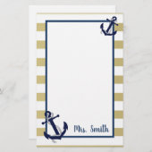 nautisch briefpapier (Vorne/Hinten)