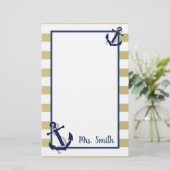 nautisch briefpapier (Stehend Vorderseite)